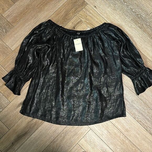 NWT Lucky Brand Off the Shoulder Moto Top - Picture 3 of 8